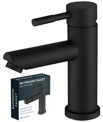 Produktbild von Delvant Miko Niedrige Waschtischarmatur Schwarz