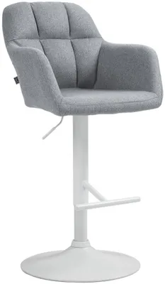 Immagine prodotto di Sgabello da bar regolabile in altezza, girevole, con braccioli, H 97-118 cm, L 57 cm, P 59 cm