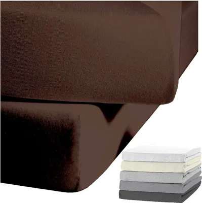 Produktbild von JACK by Kaeppel Biber Spannbettlaken Rundgummi Baumwolle Spannbetttuch 90x190-100x200 / 140-160x200 / 180-200x200 cm, Farbe:Nougat, Größe:140x200cm Spannbettlaken