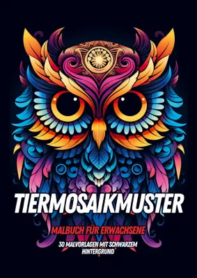 Produktbild von Malbuch für Erwachsene - Tiermosaikmuster