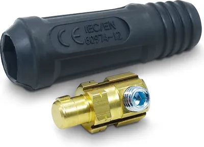 Produktbild von VECTOR WELDING Schweißkabelstecker/Masse Stecker SK 10-25 Dorn Ø 9mm Ersatzstecker