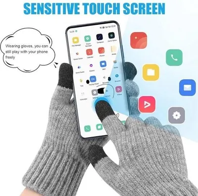 Produktbild von Beheizbare USB-Handschuhe, Uni, Touchscreen, wiederaufladbar, dünn, wärmeisolierend, Temperatur einstellbar, atmungsaktiv, weich, grau, Geschenk für den Winter, Wärme für Damen und Herren