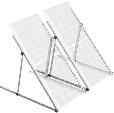 Image de Supports pour panneaux solaires, angle réglable, construction en aluminium durable, lot de 45 pièces (2 jeux)