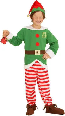 Immagine prodotto di Costume da elfo di Natale per bambini 4-5 anni (116 cm)