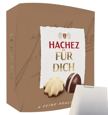 Produktbild von Hachez Schokolade Pralinenmischung Für Dich (40g Packung) + usy Block