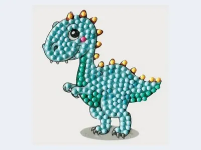 Produktbild von Diamantmalerei von Brandunit – 3 Dinosaurier-Schlüsselanhänger