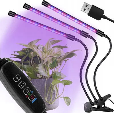 Immagine prodotto di Luce di crescita per piante a braccio 60 Led timer + telecomando
