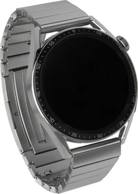 Produktbild von HUAWEI Watch GT3 Smartwatch, 46 mm, Edelstahl, Schwarz, GPS, Herzfrequenzmessung, 24/7 Gesundheitsmanagement, gewölbtes 3D Glas, 466x466 Pixel, 4 GB Speicher, für HarmonyOS, Android, iOS