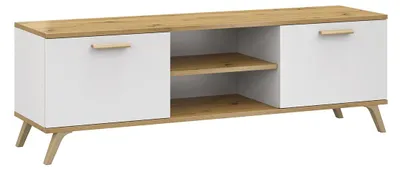 Obrázek produktu pro Televizní stolek RALF 01 Bílý + dub artisan