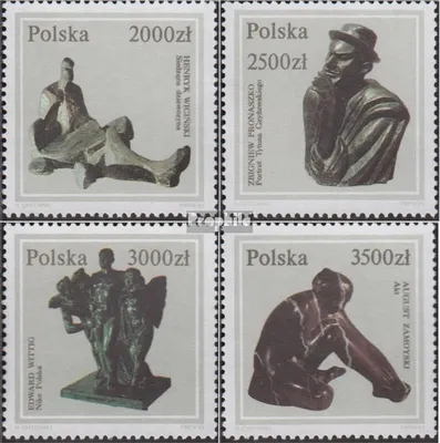 Produktbild von Briefmarken Polen 1992 Mi 3401-3404 (kompl.Ausg.) postfrisch Skulpturen