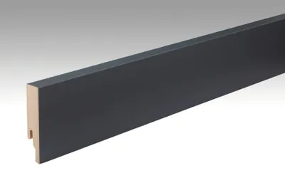 Produktbild von Meister | 2,38 m | Anthrazit 59mm Sockelleiste Nachbildung Profil 9er Pack, MDF Kern, Klippmontage, hochwertige Folie, beanspruchbar, für alle Böden