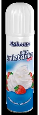 Image de Crème fouettée 18 % Bakoma 250 g en spray