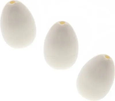 Zdjęcie produktu dla 3x Lego Figur Zubehör Ei weiß mit Loch oben Hühnerei Essen Nahrung 53677 24946