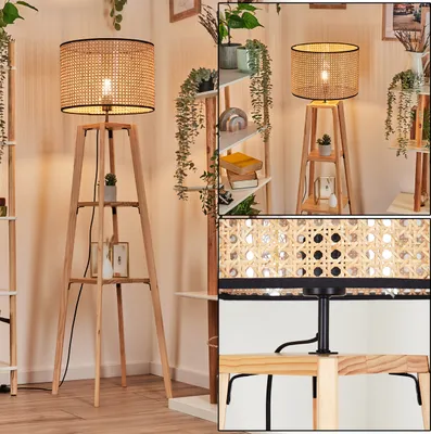 Produktbild von Casalina Stehlampe aus Holz/Rattan in Naturfarben