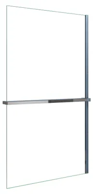 Produktbild von AICA_100x200cm Walk in Duschwand 8mm NANO ESG-Glas Duschabtrennung mit Duschregal Handtuchhalter Duschtrennwand