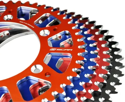 Produktbild von SCAR Kettenrad 50 Zähne Alu Ultra Leicht Selbstreinigend Kette 520 Typ SRS330 Schwarz