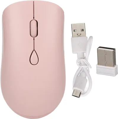 Produktbild von Bluetooth-Maus, Dual-Modi, Bluetooth 5.2 und 2,4 G, Kabellose 1600-DPI-Computermaus mit USB-Empfänger, Wiederaufladbare Leise Maus