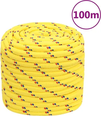 Produktbild von The Living Store Bootsseil Gelb 18 mm 100 m Polypropylen