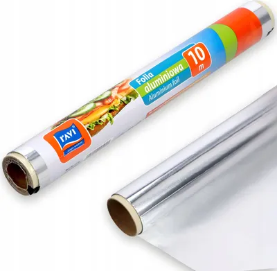 Produktbild von RAVI Rolle Alufolie, 10m x 29cm, Aluminiumfolienpapier, Aluminiumfolie, Aluminiumrolle, klassische