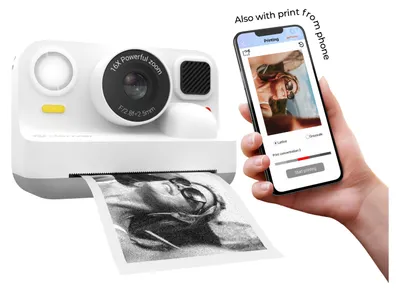 Image de Denver KPC-1374BTW Appareil photo pour enfants avec impression thermique et Bluetooth Blanc Neuf