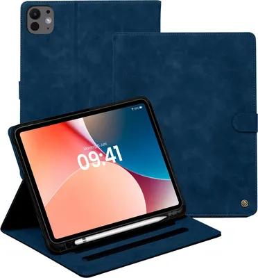 Produktbild von LBH Tablet Schutzhülle für Apple iPad Pro 8. Gen (M5) 2025 11 Zoll Cover Case Schutz Tablet Farbe: Blau