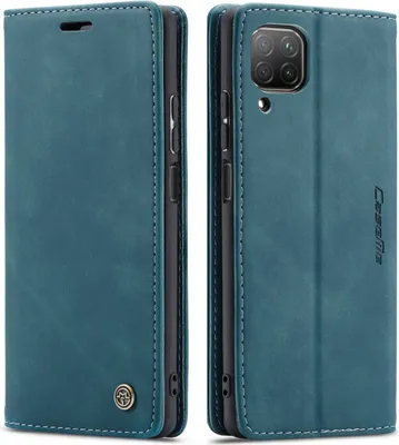 Immagine prodotto di Custodia Huawei P40 Lite, Custodia retrò in Finto cuoio, tasche per carte, chiusura magnetica, custodia con funzione stand per Huawei P40 Lite blu
