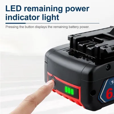 Obrázek produktu pro Baterie – 6 Ah, Li-Ion – 18 V – kapacita 6000 mAh – nabíjecí baterie – pro elektrické nářadí