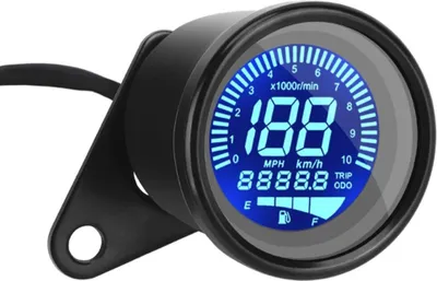 Produktbild von 12v Led Digital Öl Level Odometer Geschwindigkeitsmesser Integrierte Lcd Anzeige für Motorrad Schwarz