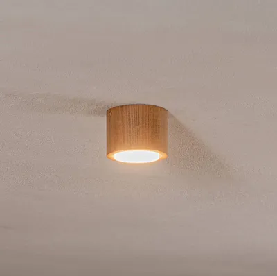 Produktbild von Envostar Ernest Downlight GX53 aus Holz, rund