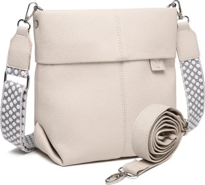 Produktbild von Myhozee Umhängetasche Damen Mittelgroß Beige Kunstleder Crossbody Tasche
