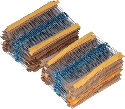 Obrázok produktu pre Súprava 2600 ks rôznych odporov s kovovou vrstvou, 1 Ω – 3 MΩ, 1/4 W, elektronické príslušenstvo