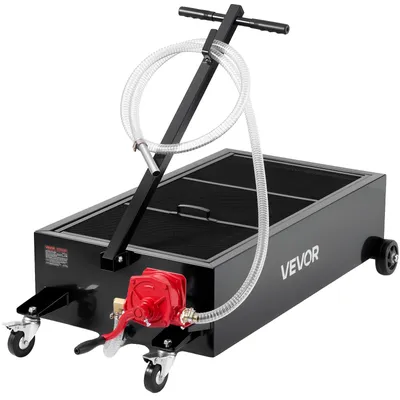 Zdjęcie produktu dla Vevor Niska Miska Do Spuszczania Oleju 94.6L Wózek Z Ręczną Pompą I Wężem