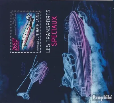 Produktbild von Briefmarken Zentralafrikanische Republik 2013 Mi Block 1072 (kompl. Ausgabe) postfrisch Sondertransport