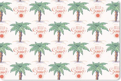 Produktbild von MuchoWow® Schreibtischunterlage Palme - Sommer - Muster 60x40 cm - XXL Mauspad - Großes Mauspad