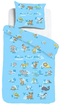Produktbild von Mein Tier ABC Bettwäsche Digitaldruck ESPiCO Sleep and Dream 135 cm x 200 cm