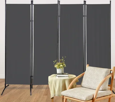 Produktbild von Jopassy Paravent Outdoor Raumteiler Garten Spanische Wand Trennwand Raumtrenner 4 teilig Anthrazit