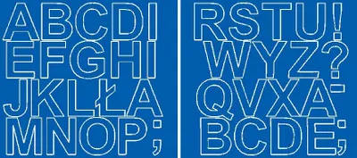 Produktbild von Selbstklebende Buchstabenaufkleber, 5 cm, blau matt