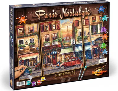 Produktbild von Noris Spiele Malen nach Zahlen - Paris Nostalgie (Triptychon); 609260626