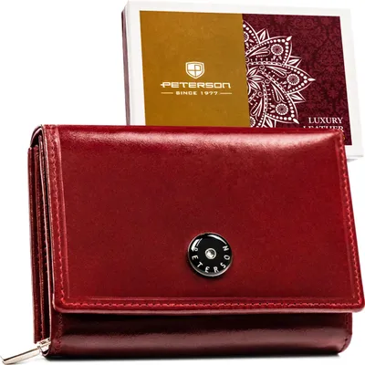 Produktbild von Peterson Portemonnaie aus Leder für Frauen Dixall rot One size