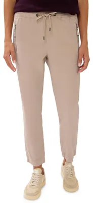 Productafbeelding van Cecil broek met rechte pijpen, casual pasvorm, kleur: gebroken wit, maat: 2X