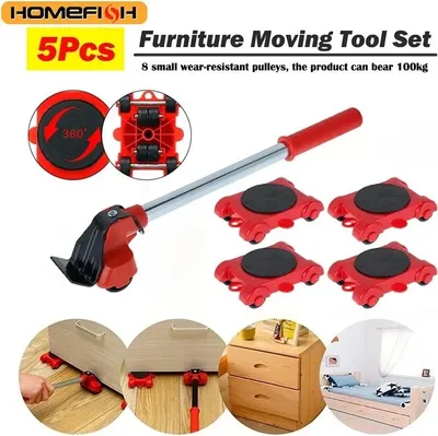 Produktbild von Möbelheber Set HOMEFISH 5-tlg. mit Rollen