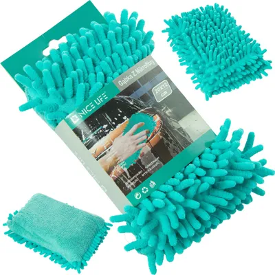 Produktbild von Mikrofaserschwamm Für Autowäsche 19X11.5 Cm Türkis
