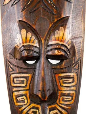 Produktbild von Maske SENGE 50 cm, Holz-Maske aus Bali, Wandmaske