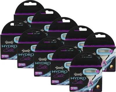 Produktbild von Wilkinson Hydro Silk Rasierklingen, 3er Pack x 10