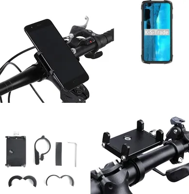 Produktbild von K-S-Trade Handyhalterung für das Fahrrad kompatibel mit Cubot KingKong 7 Halter Lenkstange Fahrradhalterung Motorrad Bike Mount Befestigung