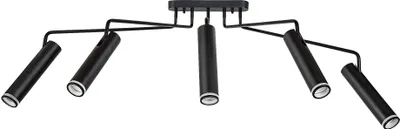 Immagine prodotto di Rabalux Apparecchio da soffitto nero Senobia per 5 lampadine GU10 73040