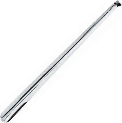 Produktbild von Famanu Schuhanzieher aus Metall - Langlebig und praktisch - Silber 70 cm