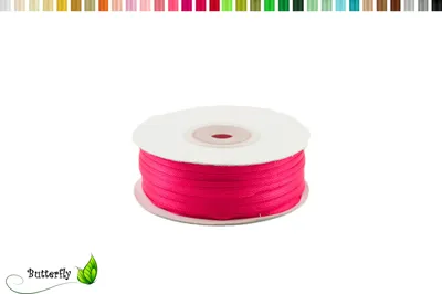 Produktbild von Satinband 3mm x 91m Rolle, Farbe:051 fuchsia