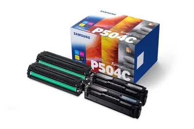 Immagine prodotto di Toner Samsung CLT-P504C - Kit Rainbow (C/M/Y/K) - Capacità: BK: 2.500 pagine, C/M/Y: 1.800 pagine ciascuno (CLT-P504C/ELS)