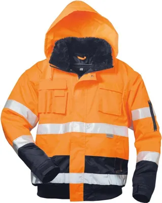 Produktbild von Warnjacke Volker, Gr. M, orange/marine